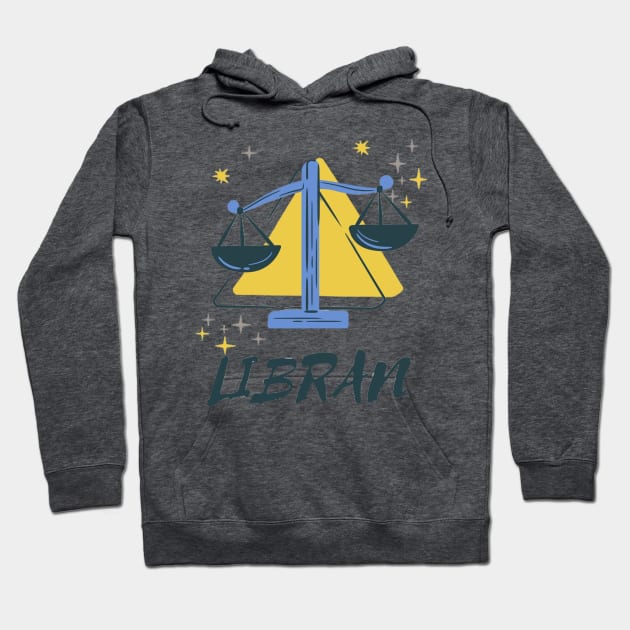 Libran - Zodian Sign Hoodie by boldstuffshop